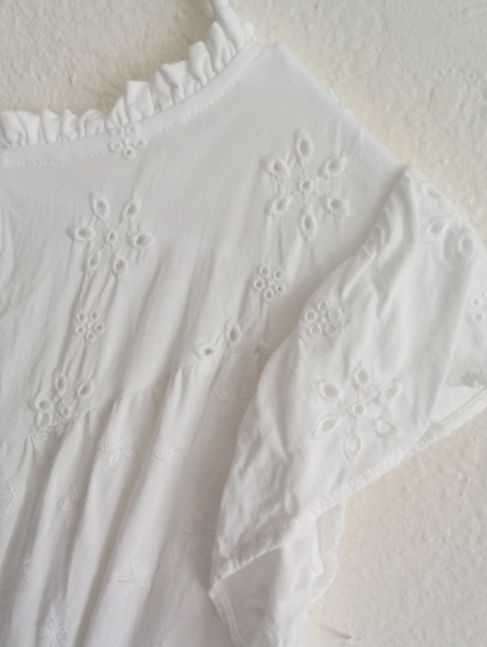 TORRID White Eyelet Ruffle Tank - Picture 11 of 13